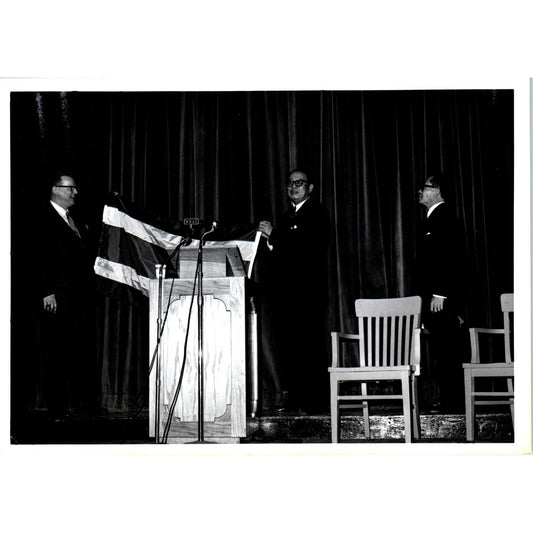 Sukich Nimmanahaeminda Thai Ambassador Flag Ceremony 1967 Original Photo B8