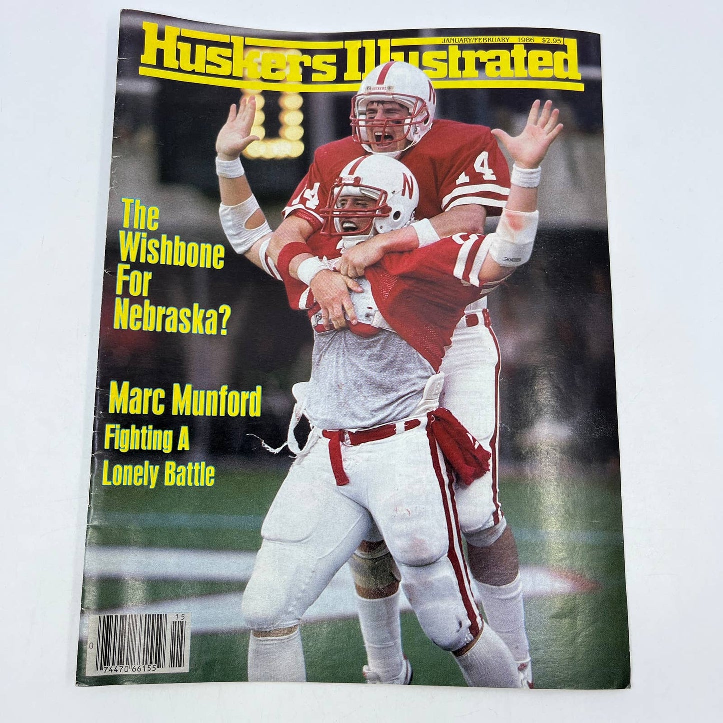 1986 Jan/Feb - Nebraska Huskers Illustrated Magazine-  Marc Munford Wishbone TH7