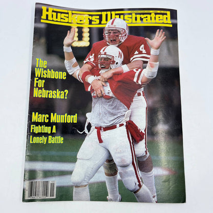1986 Jan/Feb - Nebraska Huskers Illustrated Magazine-  Marc Munford Wishbone TH7