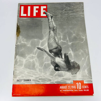 LIFE MAGAZINE: AUGUST 27 1945 WWII V-J DAY ICONIC TIMES SQUARE VICTORY KISS