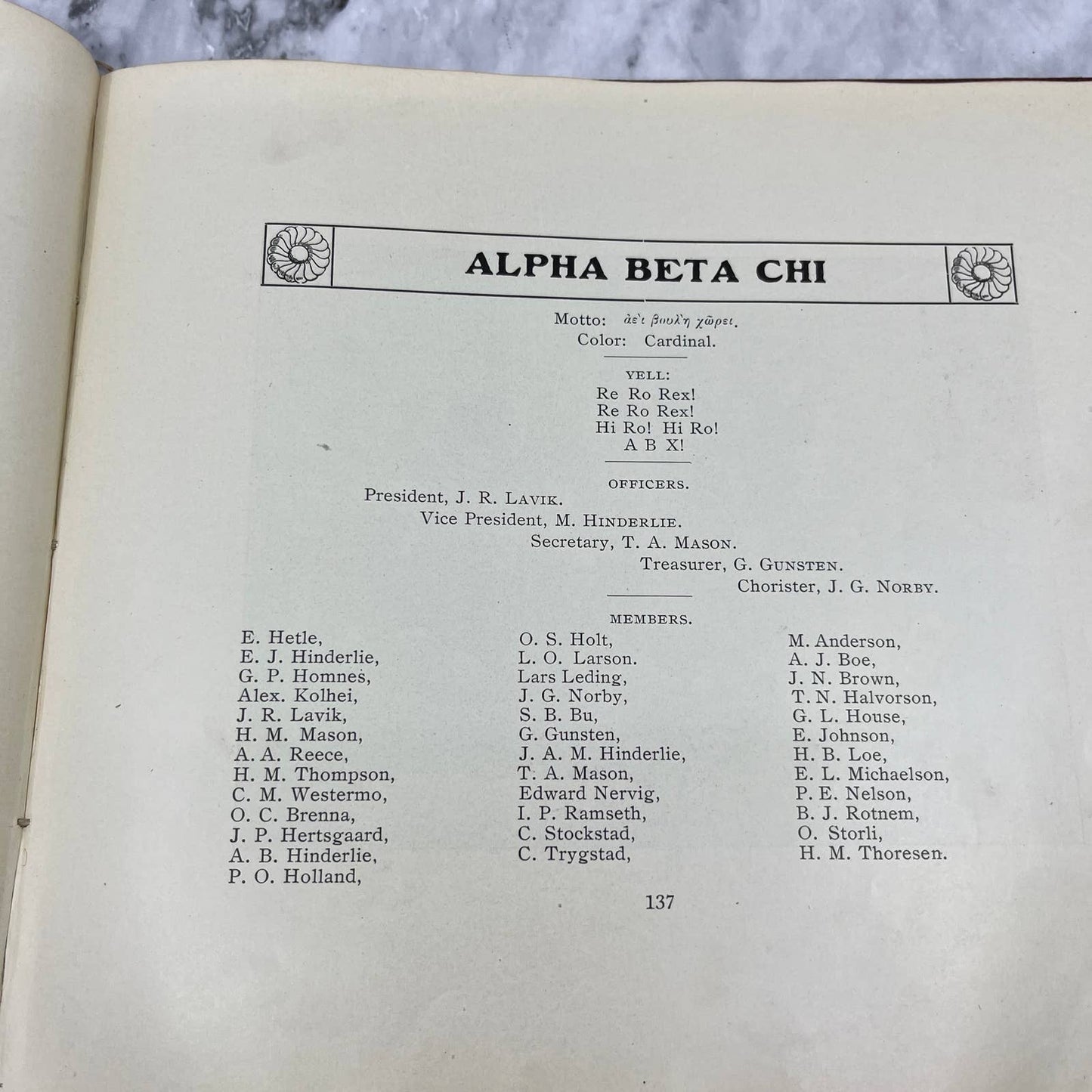 1904 St. Olaf College Viking Yearbook NORTHFIELD, MINNESOTA Nice TJ5