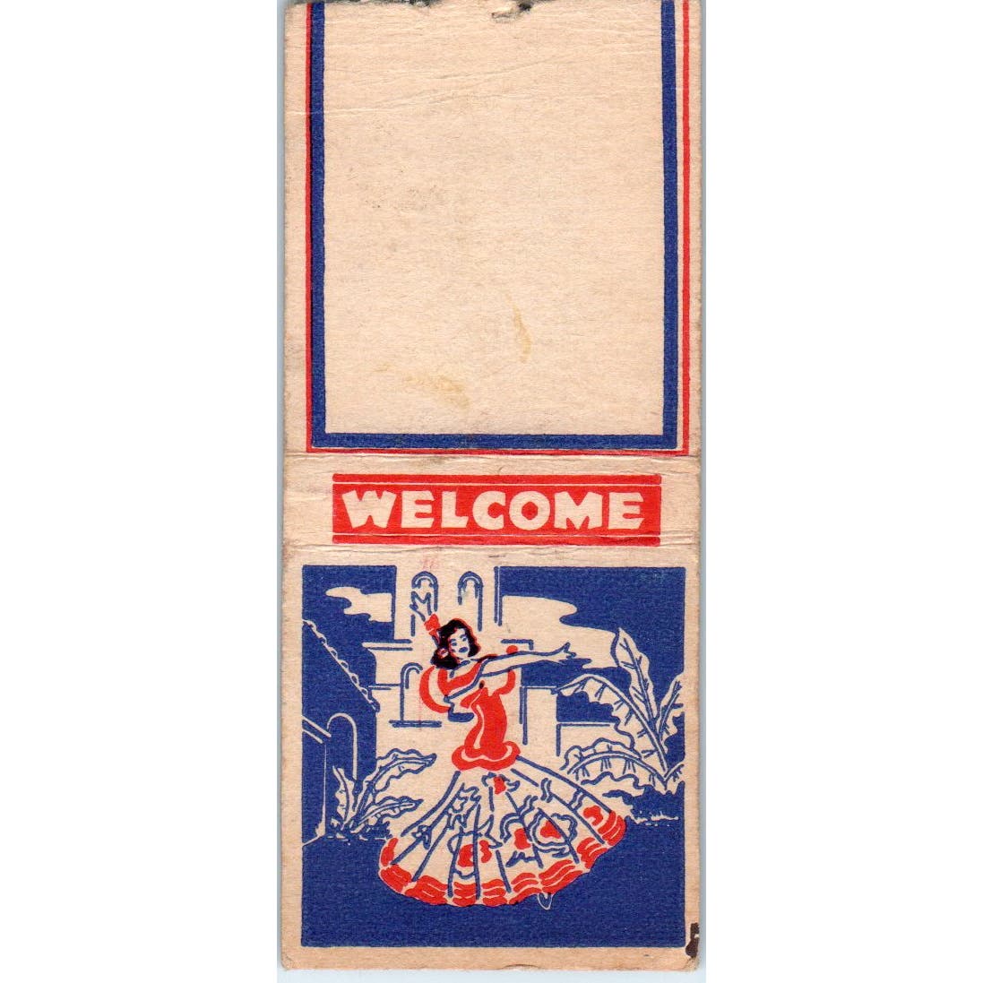 Oriental Dancing Girl Advertising Matchbook Cover SA9-M6