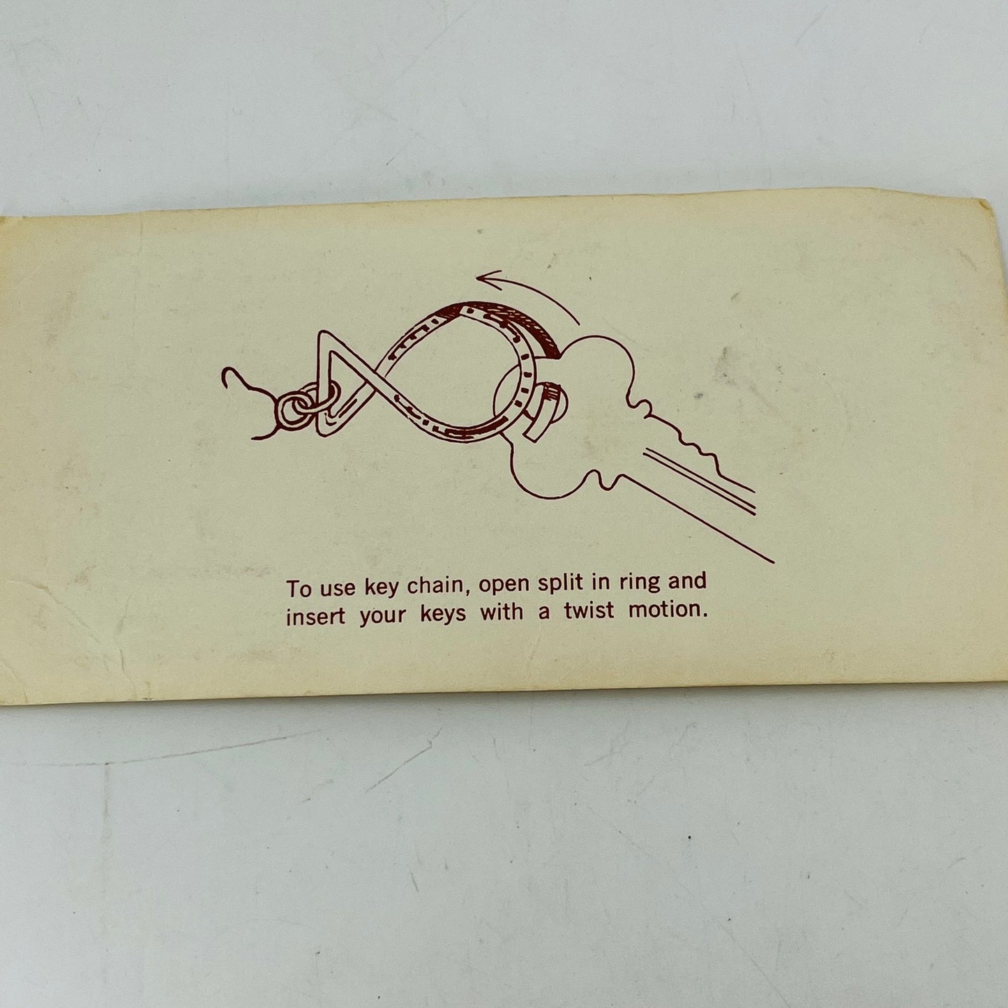 Vintage NOS Southwest Native American Thunderbird Keychain Gallup New Mexico SB2