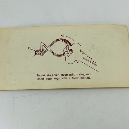 Vintage NOS Southwest Native American Thunderbird Keychain Gallup New Mexico SB2