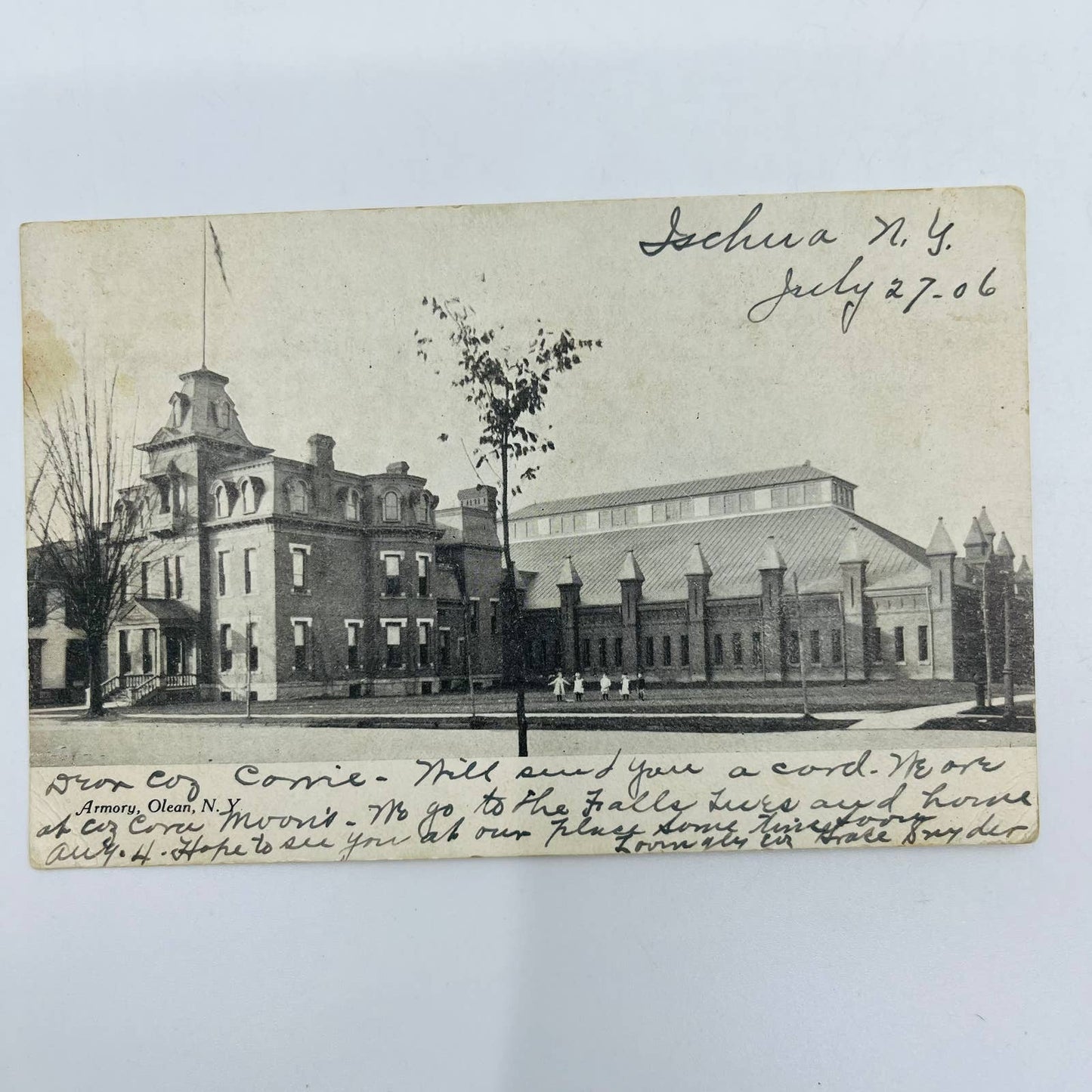 1906 RPPC Armory in Olean, NY PA8