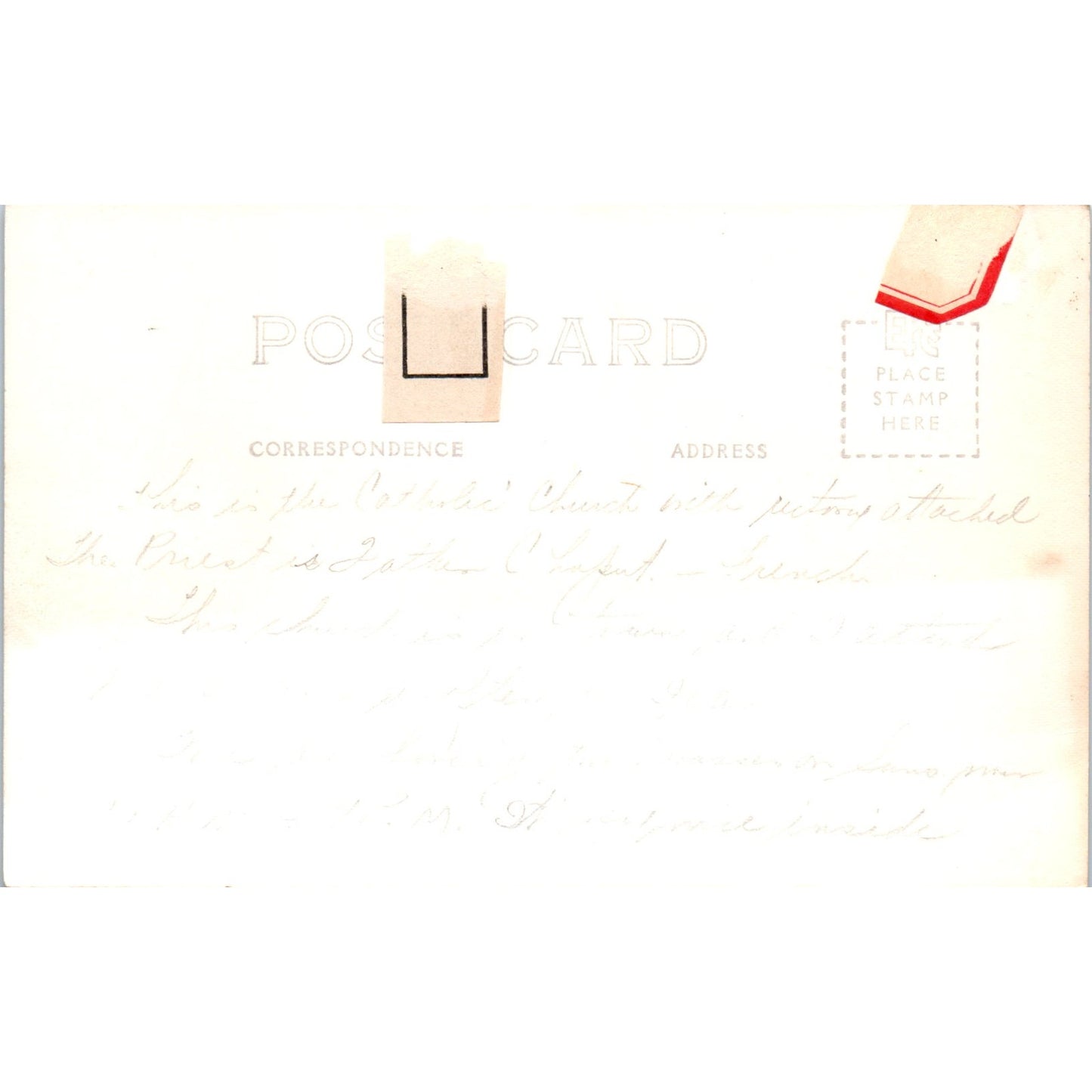 Catholic Church in Alaska RPPC Alaska Original Postcard P2-6