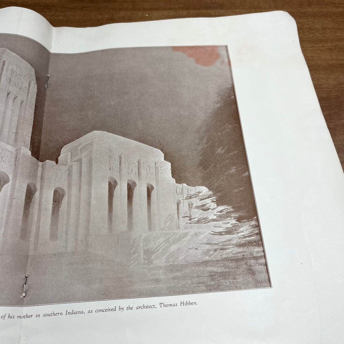 1927 Lincoln Memorials Booklet 16 pg w Pictures Bookwalter Indianapolis L2-1