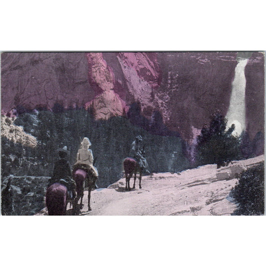 Nevada Falls Yosemite Valley c1910 Original Postcard TK1-24