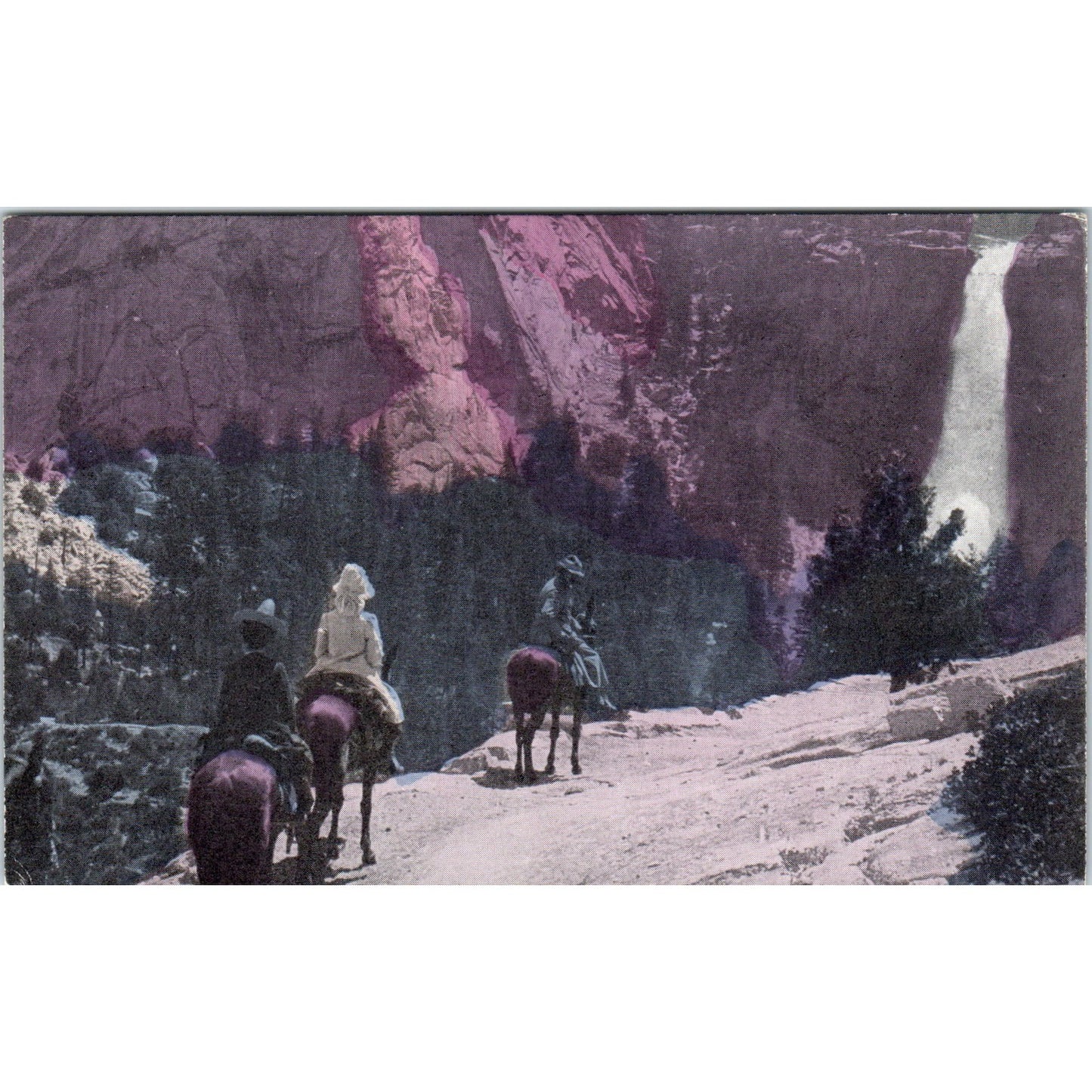 Nevada Falls Yosemite Valley c1910 Original Postcard P1-13