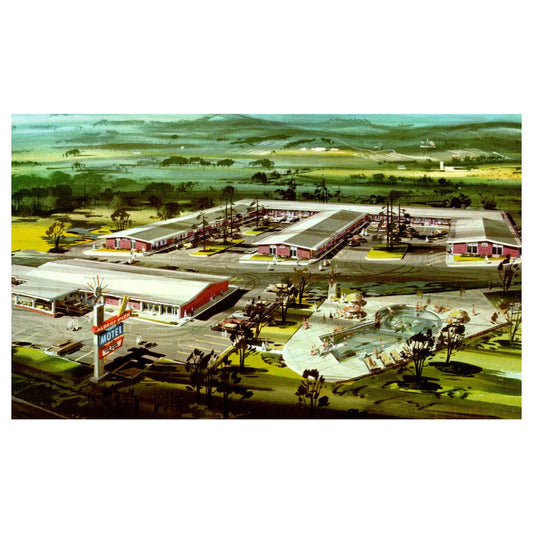 Vintage Postcard - Albert Pick Motel Huntsville Alabama AAA AD9