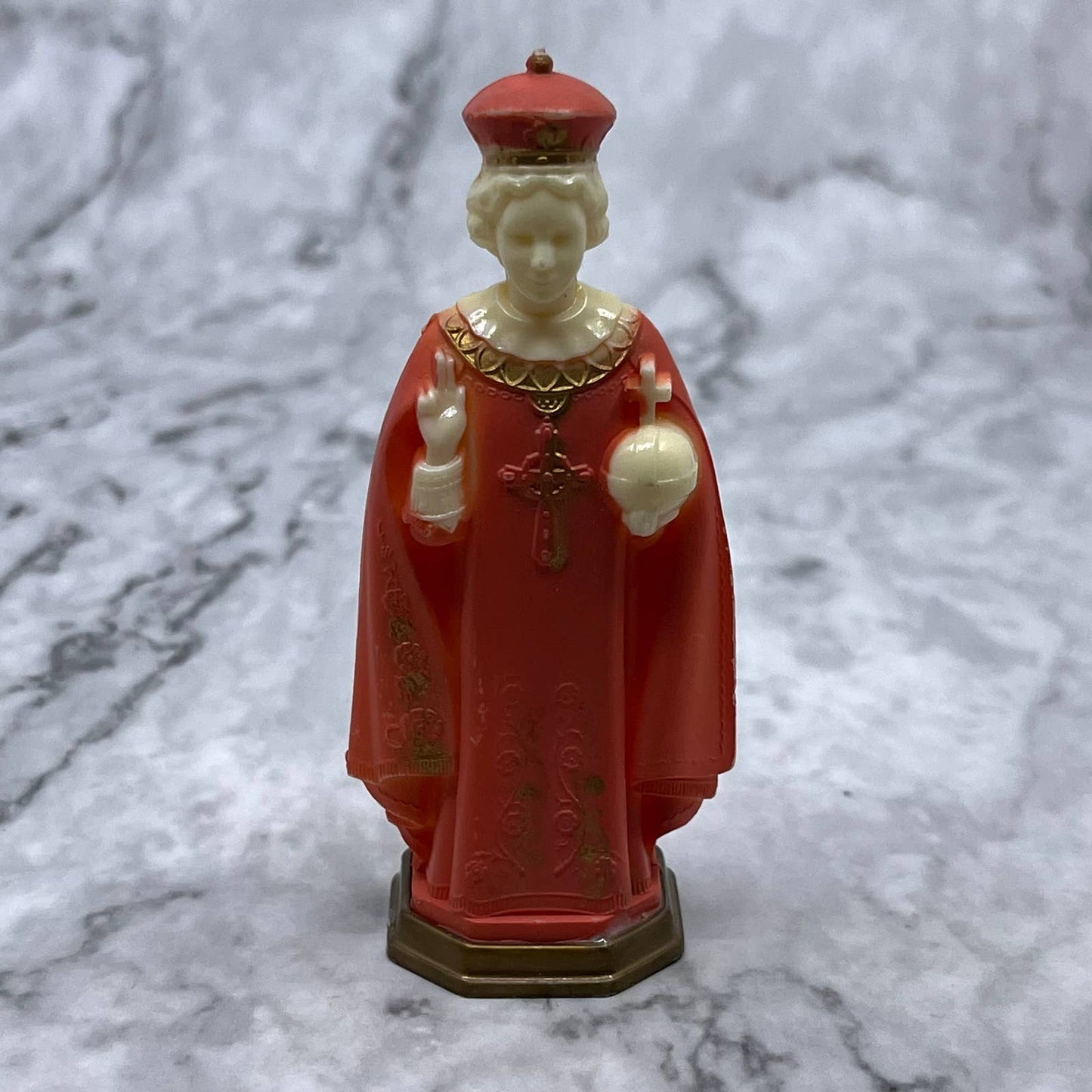 Vintage Resin Infant of Prague Figurine 3.5” SF1