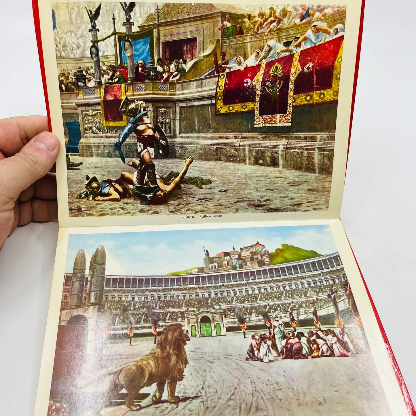 Vintage 1960s ROME 80 Fotocolor pictorial flip-book Italy history Souvenir BA4