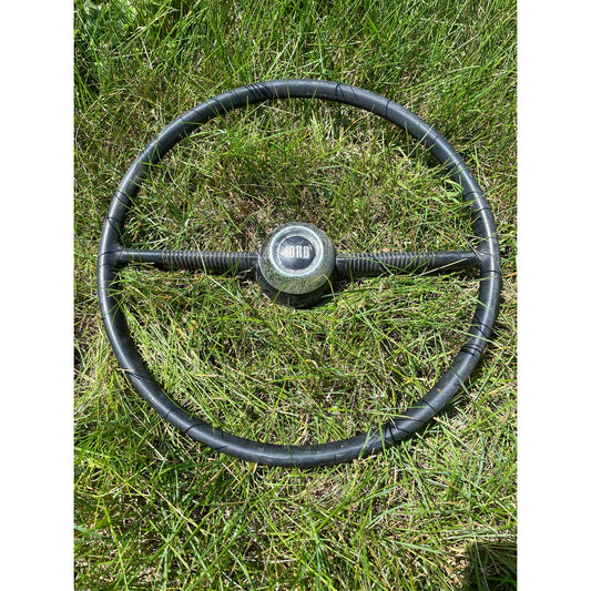 1952 1953 Ford Black Chrome Steering Wheel Custom Customline Crestline