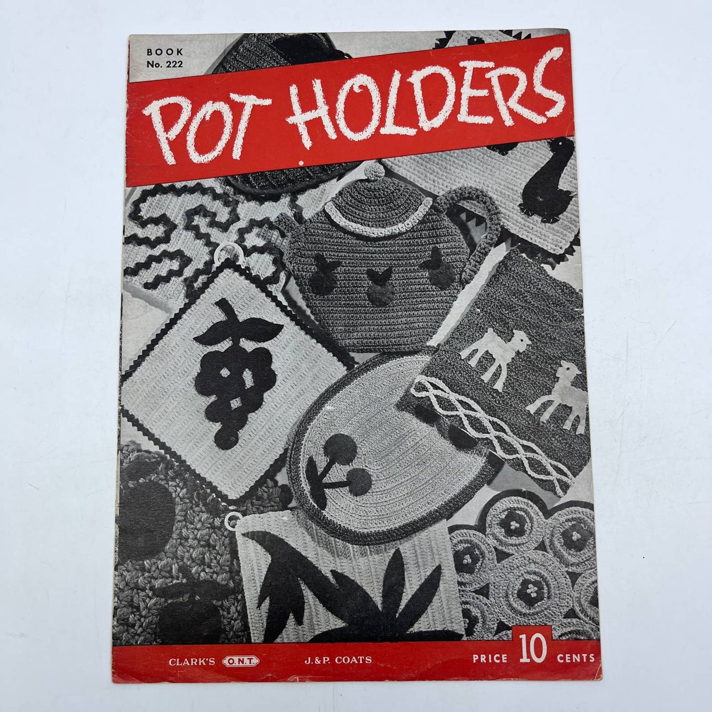 1945 Crochet Pattern Potholders 30 Designs Coats & Clarks Book 222 TH7