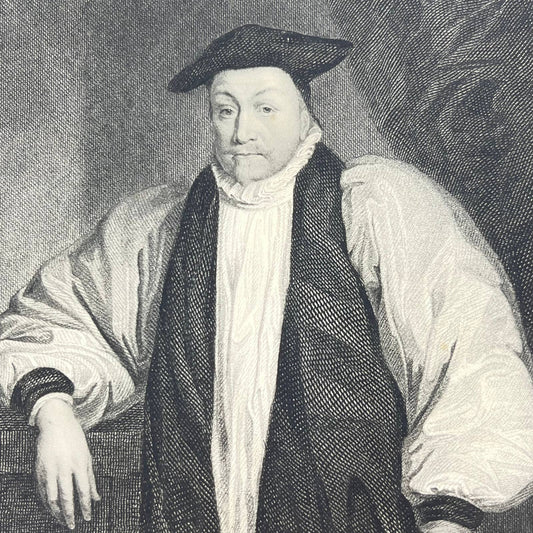 1836 Engraving Art Print William D. Laud Archbishop of Canterbury 1645 AB3