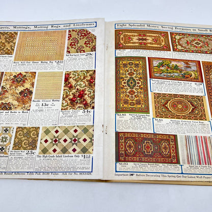 RARE Sears 1914 Bargain Supplement Catalog Sears Roebuck  Coverless TF7