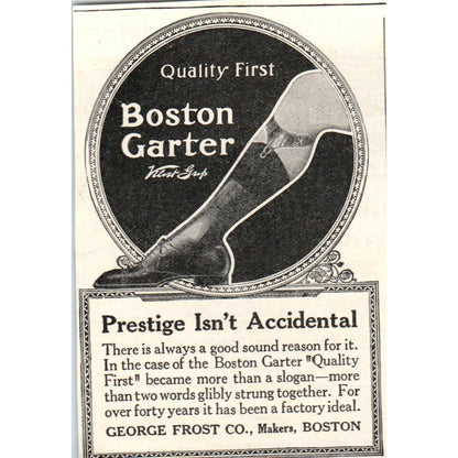 Boston Garter George Frost Co Boston MA- 1903 Original Ad TJ7-L