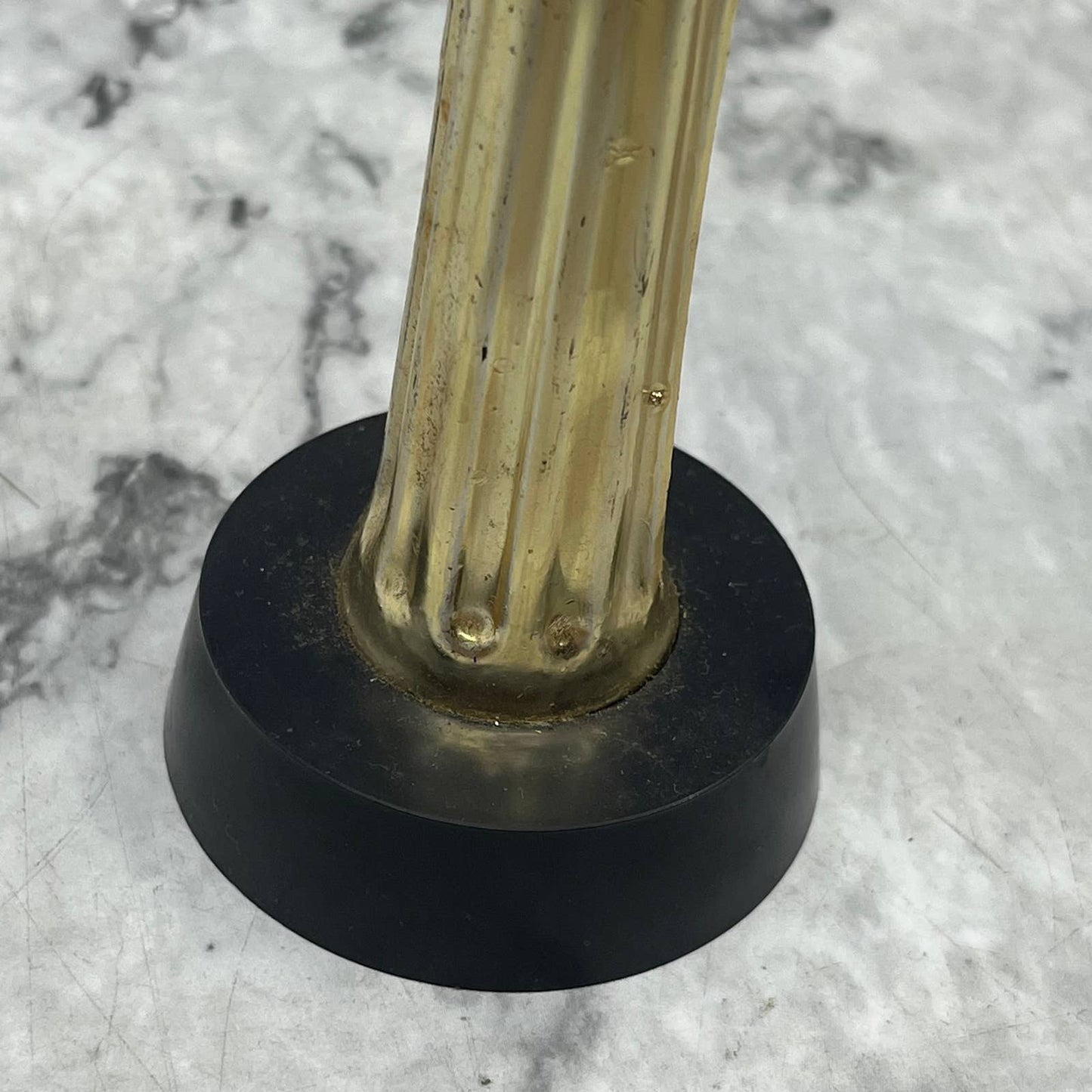 Hand Trophy Statue Acrylic Gold Tone 5.5” TK2