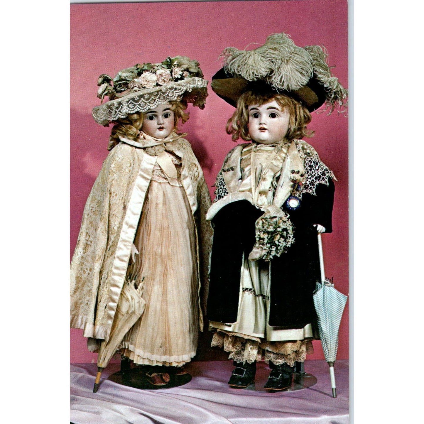 Antique German Bisque Dolls T.A. Chapman Toy Shop Milwaukee Exhibit Postcard PB8