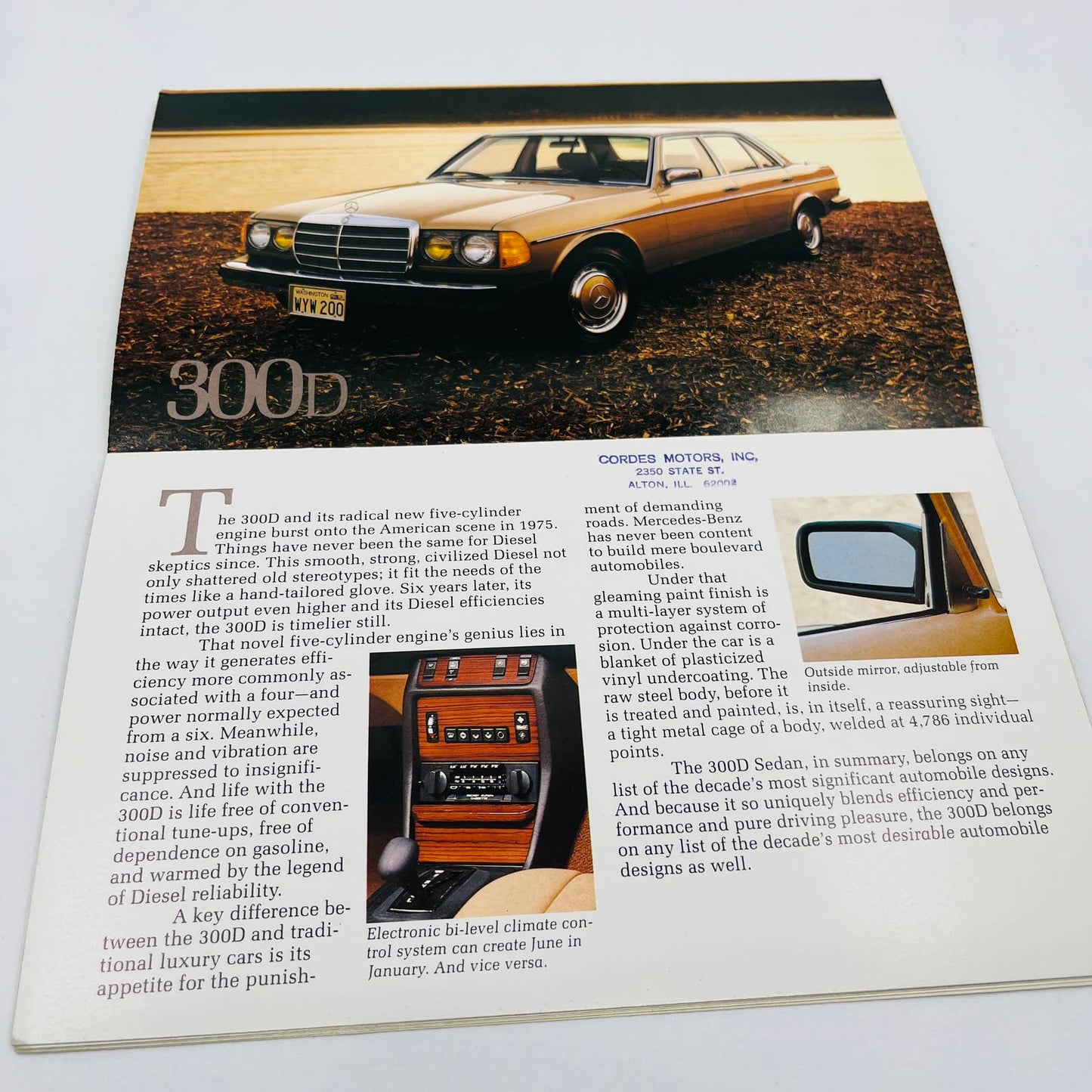 1981 Mercedes-Benz Sales Brochure 240D 280E 200CE 300D 300CD 300TD 300SD SEL BA1