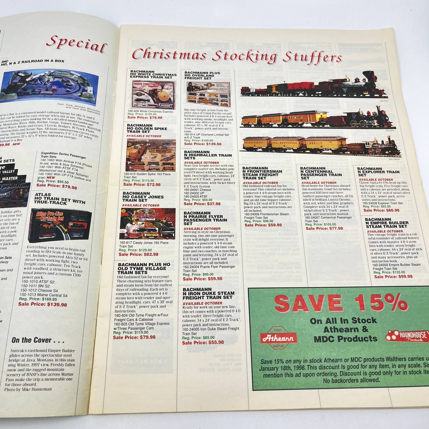 1998 Christmas Sale for Model Railroaders Catalog TC6