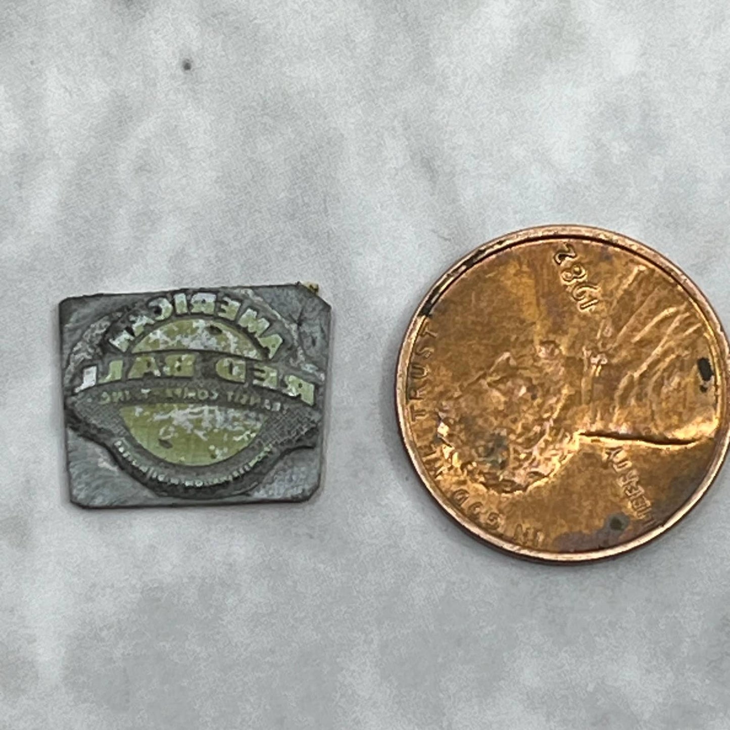 Vintage Letterpress Printers Block Plate American Red Ball Transit Co SE834