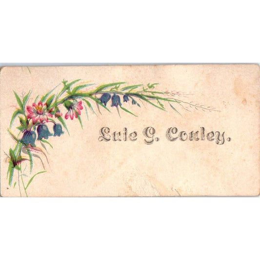 1880s Victorian Calling Card - Luie G. Conley SF2-2