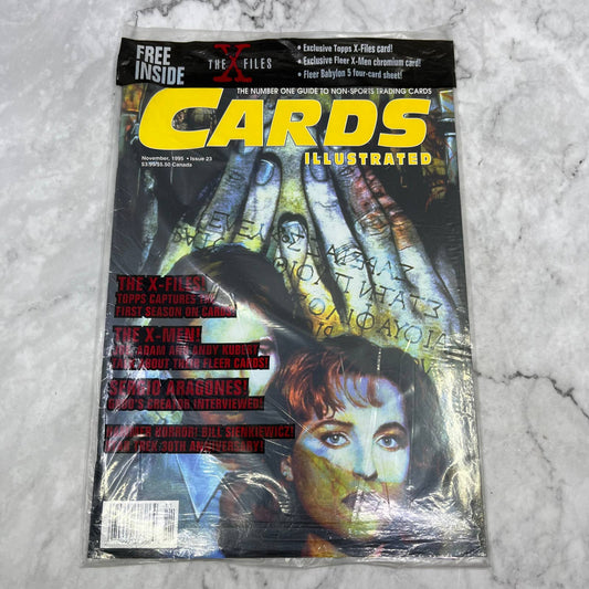 Cards Illustrated magazine November 1995 Issue 23 X-Files X-Men Topps sealed TJ3