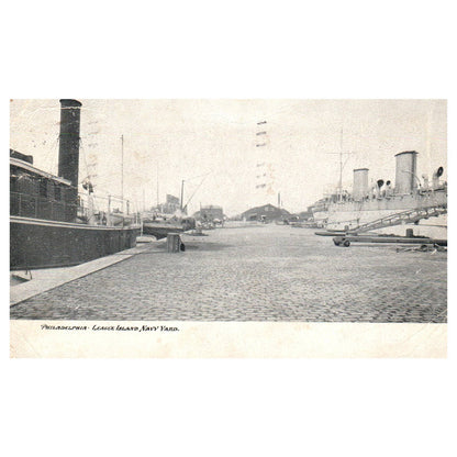 League Island Navy Yard Philadelphia 1912 - Original Postcard TJ8-5