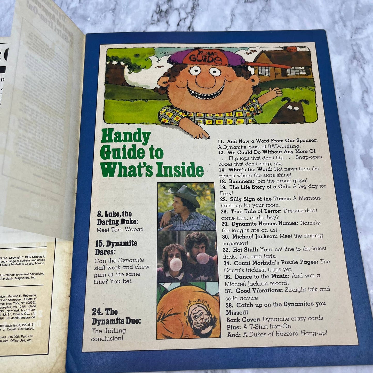 Vintage DYNAMITE Magazine w/ Meet Tom Wopat The DUKES OF HAZZARD Cover TJ4