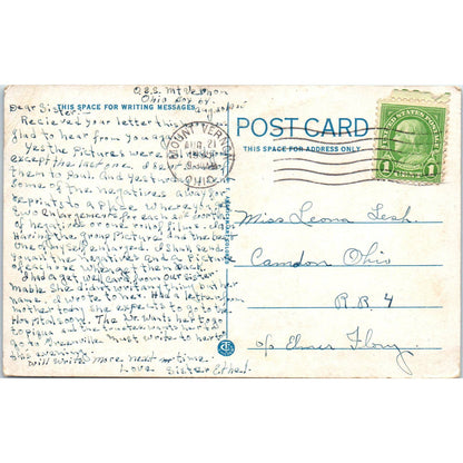 Vintage Postcard Dining Room Ohio State Sanatorium Mount Vernon OH TD8-O2