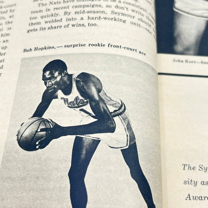 1958 Professional Basketball All Star Annual Bob Cousy Cover Boston Celtics TF9