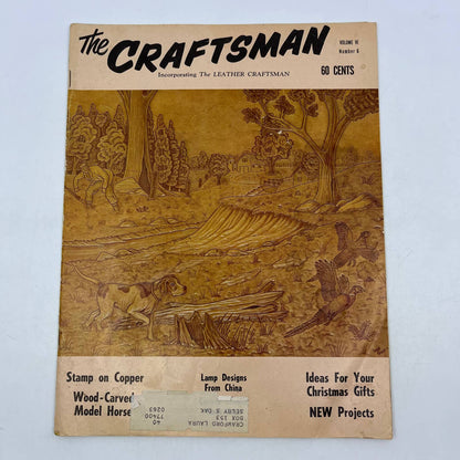 1962 Sept - The Craftsman Magazine Stamp On Copper Wood Carved Model Horse TH8