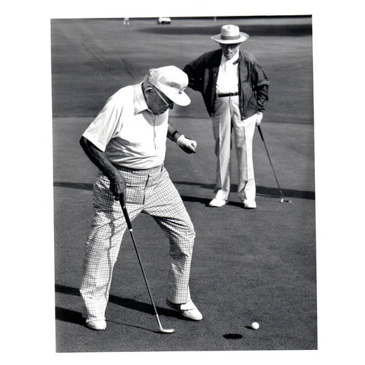 1966 Original Press Photo Golf Al Singer & Claude Pepper Golfing 8x10" AD2