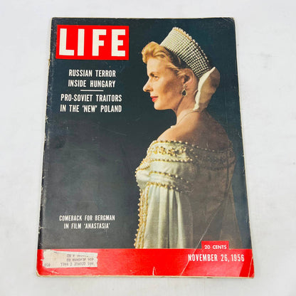 Life Magazine November 26 1956 Swedish Actress Ingrid Bergman Cover Feature TA8