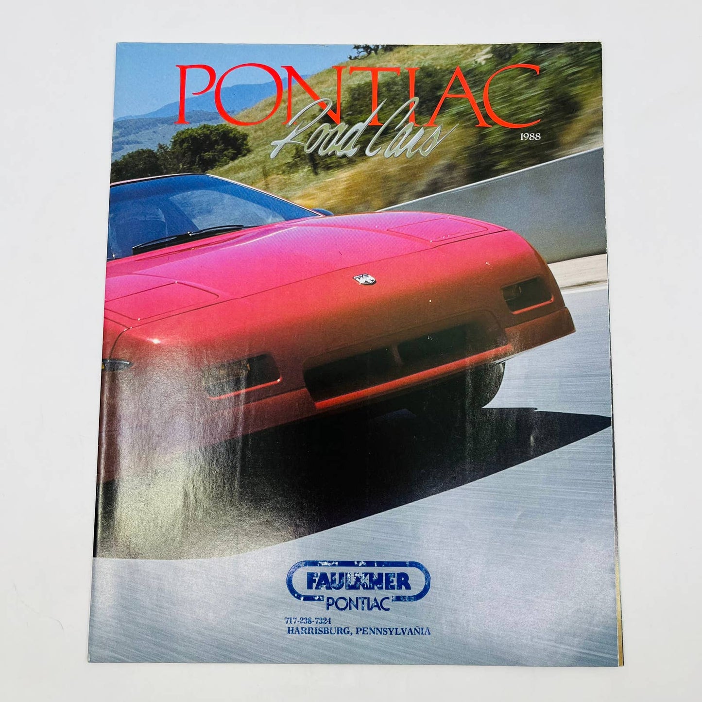 1988 Pontiac Car Brochure Fold Out Grand Prix Poster 34x21 BA1