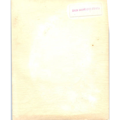 c1970 Original Photograph Prince William County Firefighter Fireman 8x10 AD6-1