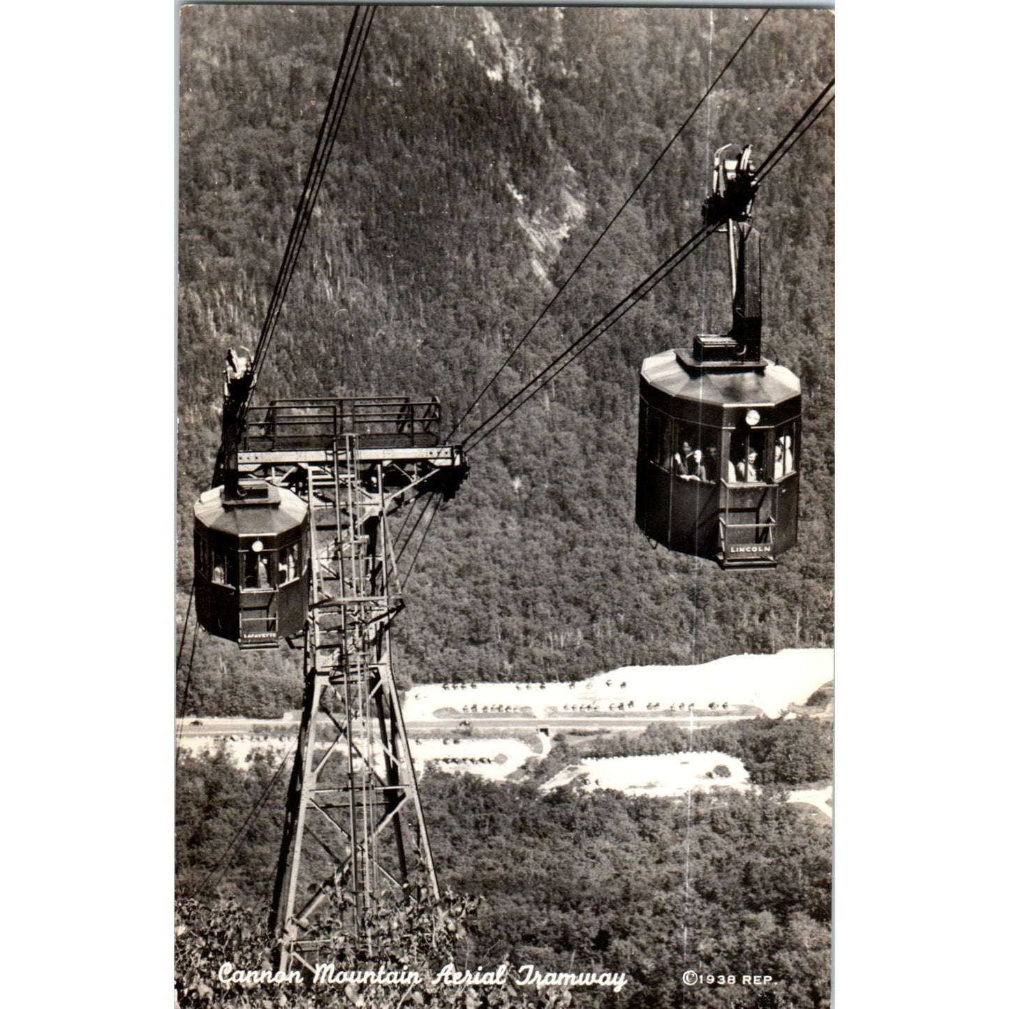 Cannon Mountain Aerial Tramway RPPC Original Postcard P2-4