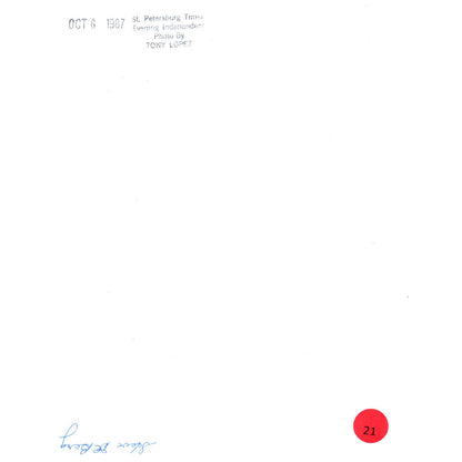 1987 Original Press Photo Golf Bucs Quarterback Steve DeBerg Golfing 8x10" AD2-1