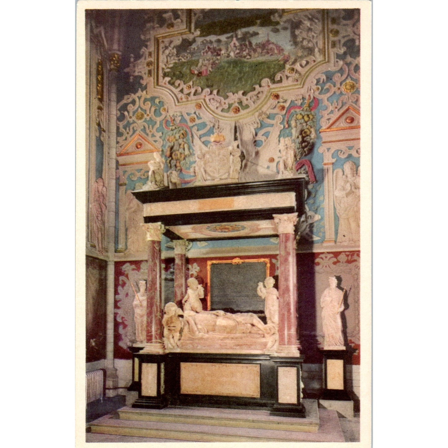 Uppsala Domkyrka Konung Johan III:s Minnesvärd Sweden Original Postcard P2-1