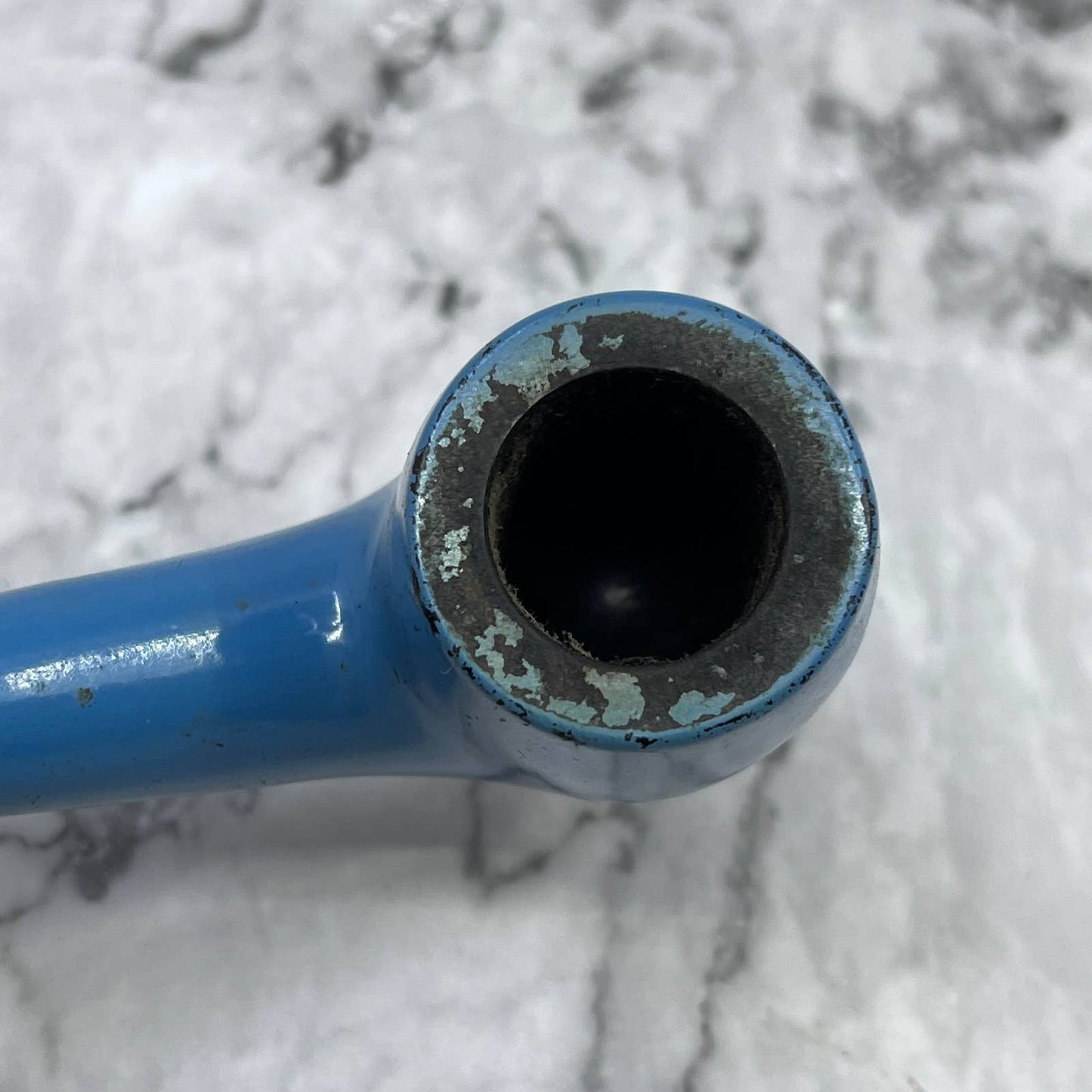 Venturi Estate Pipe Blue Brylon Bent Billiard (Vintage 1970s) TJ4-4