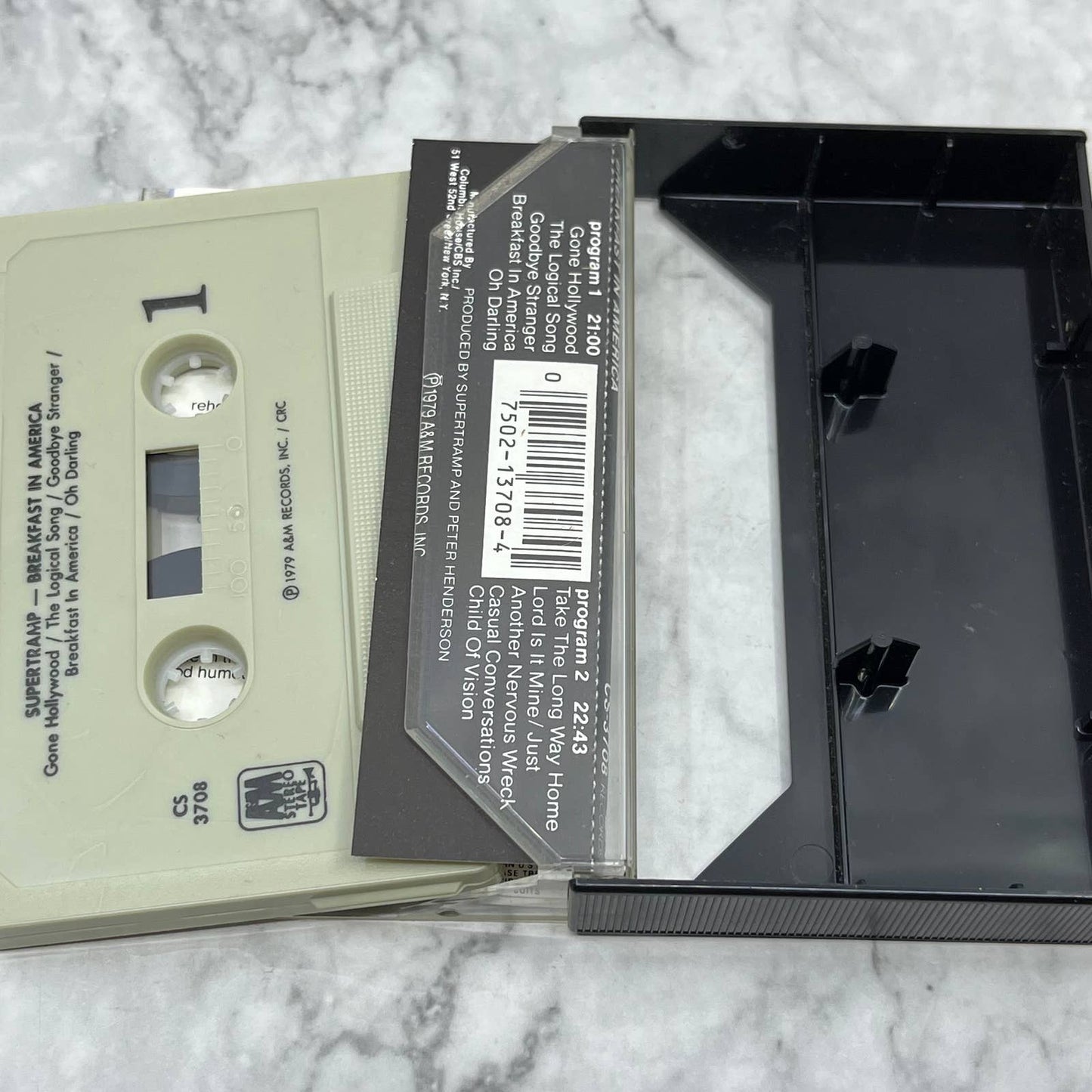 Breakfast in America by Supertramp (Cassette Tape, A&M Records) TB5-15