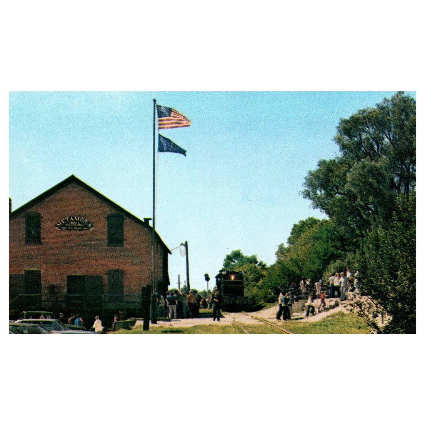 Vintage Postcard - Whitewater Valley Railroad Canal Route Connersville IN AD9