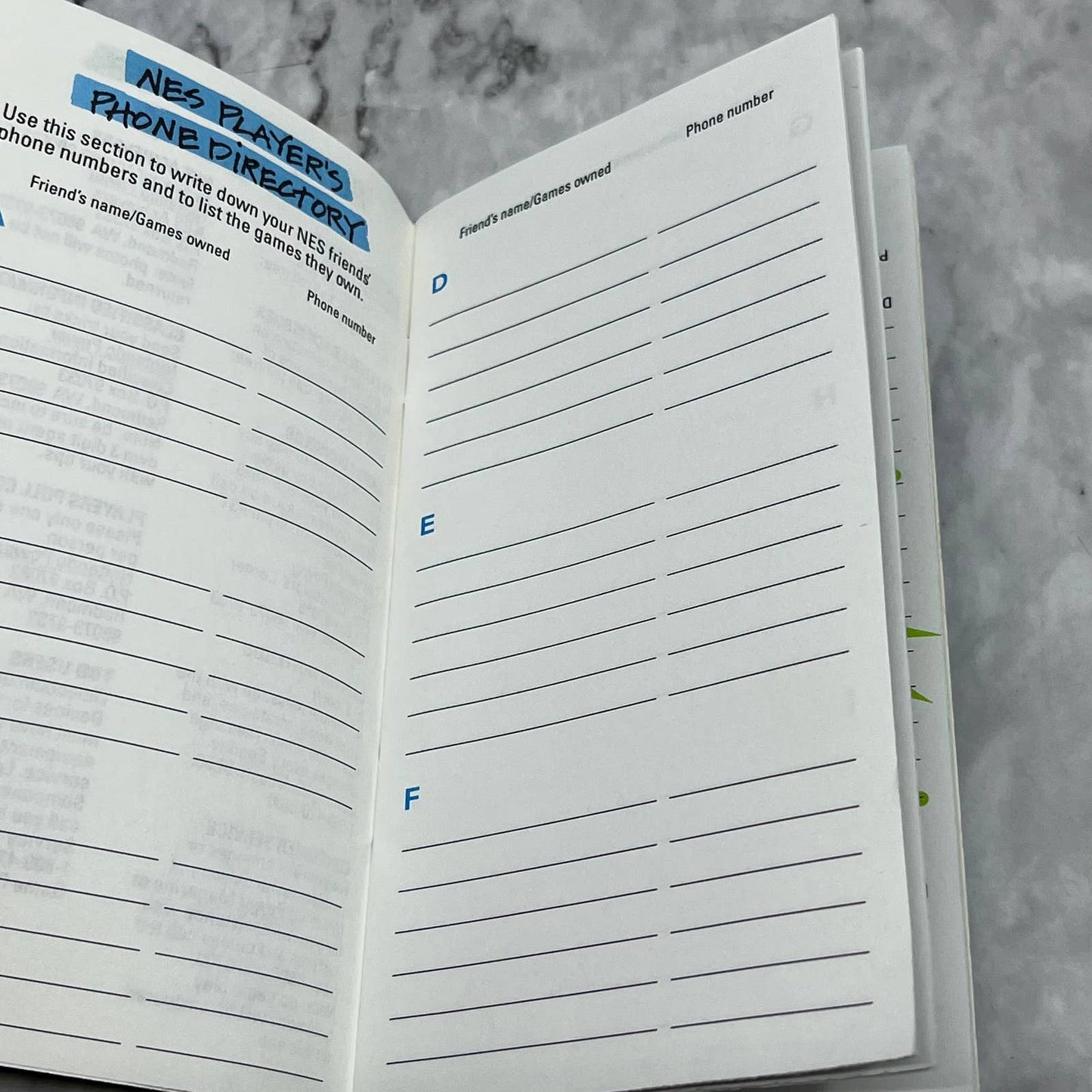 ORIGINAL Nintendo Power Info File Game Keeper Book Nintendo NES UNUSED TJ6