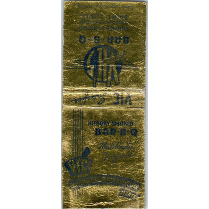 Vic's BBQ Skinker & Enright St. Louis MO Advertising Matchbook Cover SA9-M3