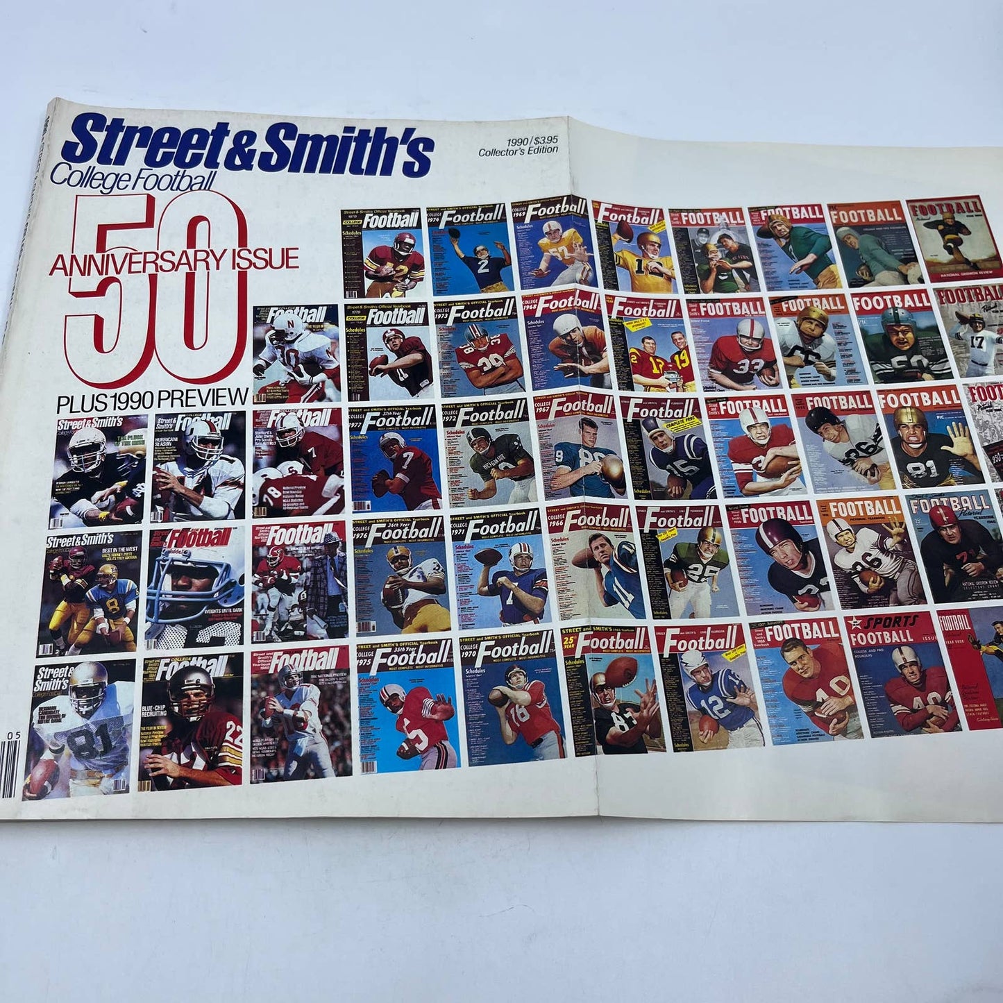 1990 Street & Smith’s College Football Yearbook Magazine 50th Anniversary TH3