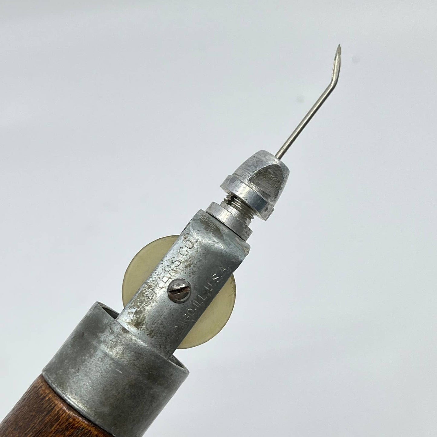 Vintage Awl C.A. MYERS CO THE AWL FOR ALL Lockstitch Sewing Leather Craft SC3