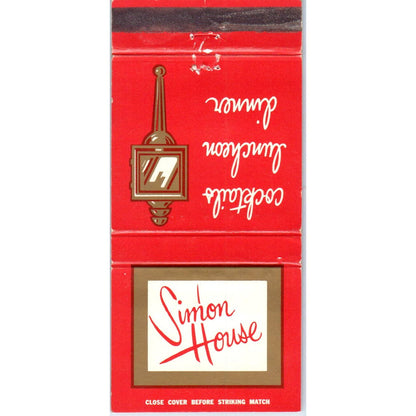The Simon House Restaurant Madison WI Advertising Matchbook Cover SA1-M11