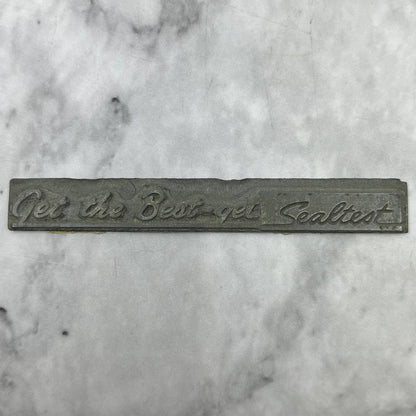 VTG Printing Letterpress Printers Block Plate Get the Best - Get Sealtest TJ59
