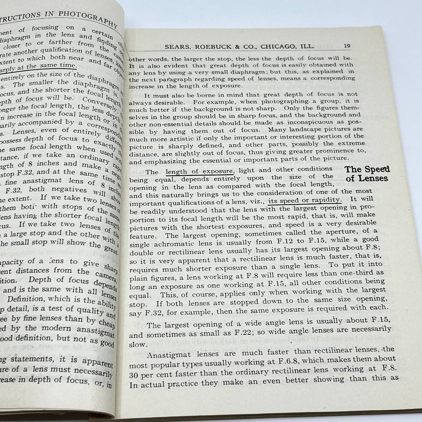 1906 Sears Roebuck Complete Instructions In Photography F.M. Needham 108 Pg TF7